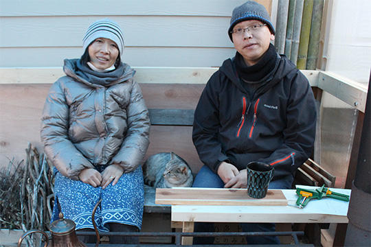 理人の千葉嘉苗さん（左）と代表の千葉馨さん（右）