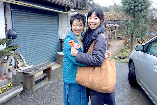 帰り際に恒例のハグをしてくれました