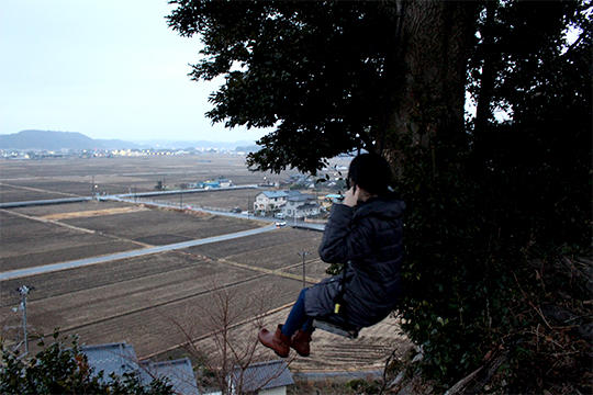 遮るもののない大空と田園風景
