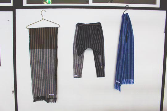 会津青木木綿を使った製品。本格販売はこれからです